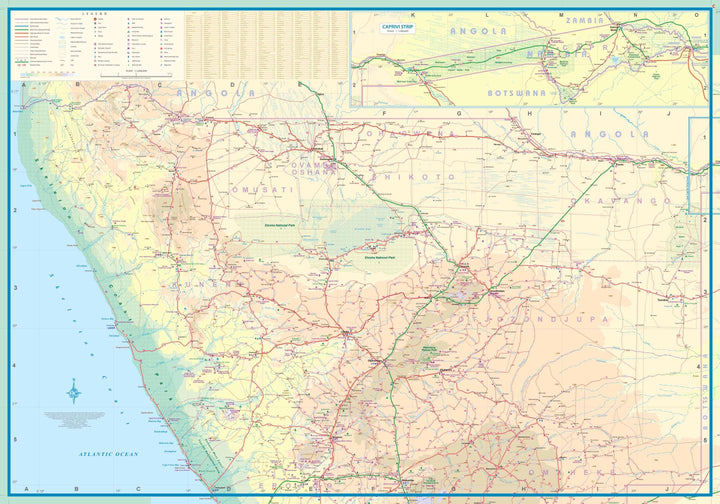 Carte de voyage - Namibie | ITM carte pliée ITM 