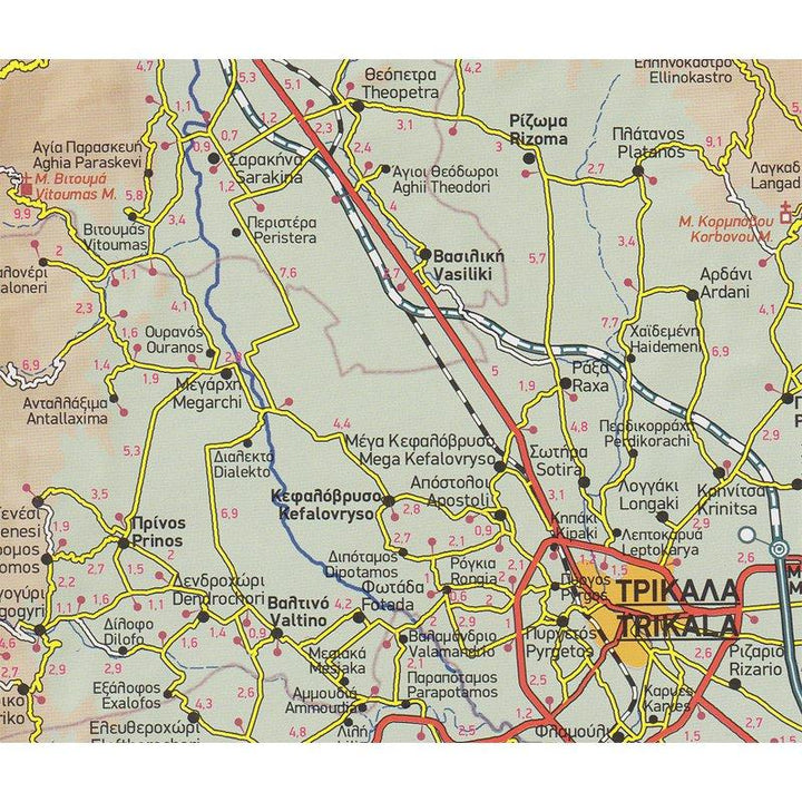 Carte de voyage n° 4 - Thessalie & Grèce centrale | Terrain Cartography carte pliée Terrain Cartography 