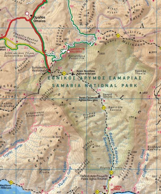 Carte de voyage n° 448 - Crète Ouest | Terrain Cartography carte pliée Terrain Cartography 