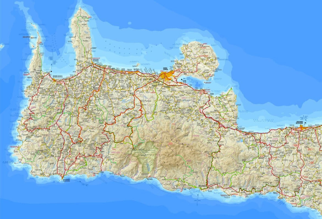 Carte de voyage n° 448 - Crète Ouest | Terrain Cartography carte pliée Terrain Cartography 
