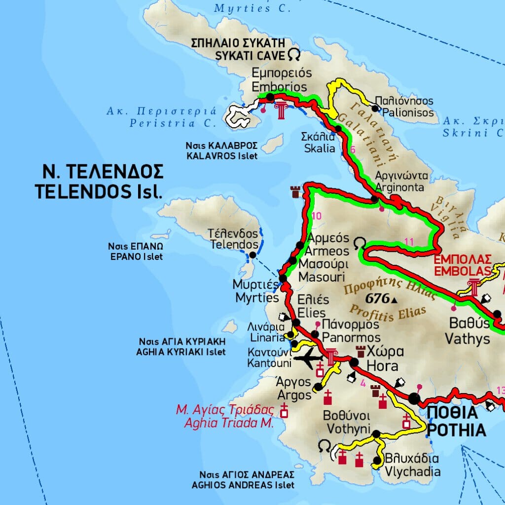 Carte de voyage n° 9 - Dodécanèse (Grèce) | Terrain Cartography carte pliée Terrain Cartography 