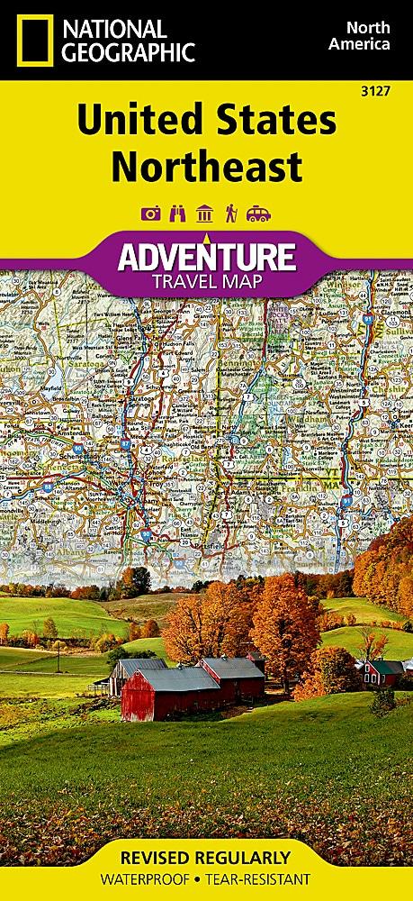 Carte de voyage - Nord-est des USA | National Geographic - La Compagnie des Cartes