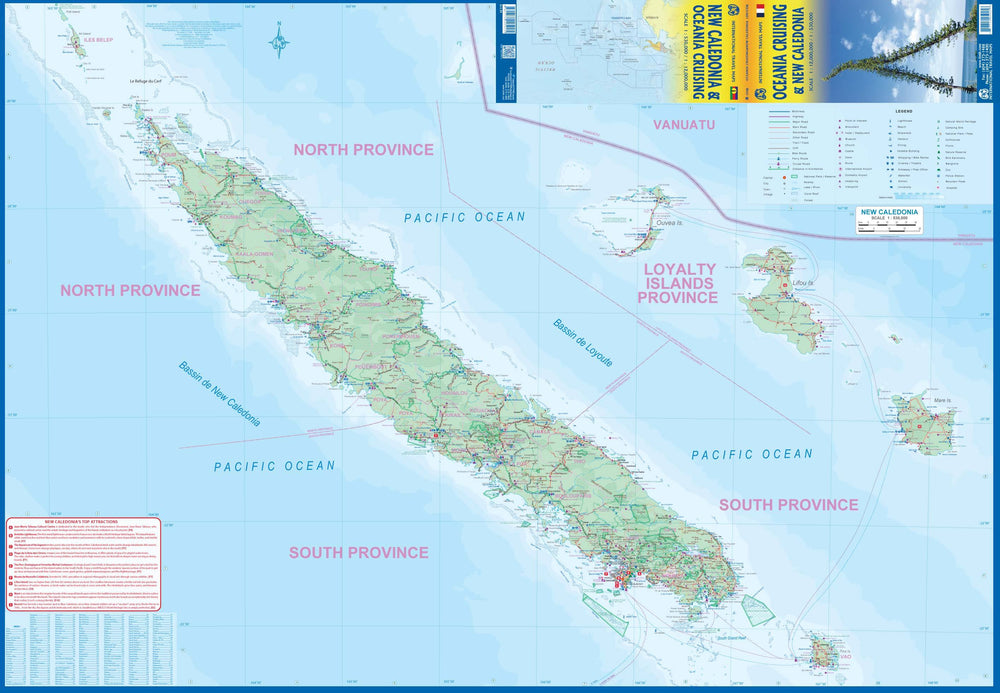 Carte de voyage - Nouvelle Calédonie & croisières en Océanie | ITM carte pliée ITM 