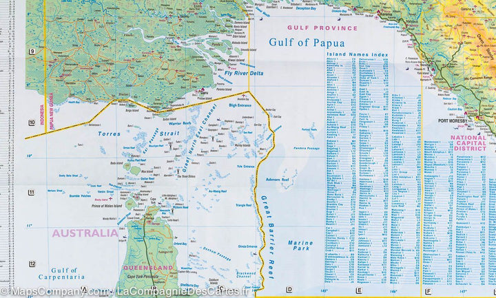 Carte de la Nouvelle Guinée | ITM - La Compagnie des Cartes