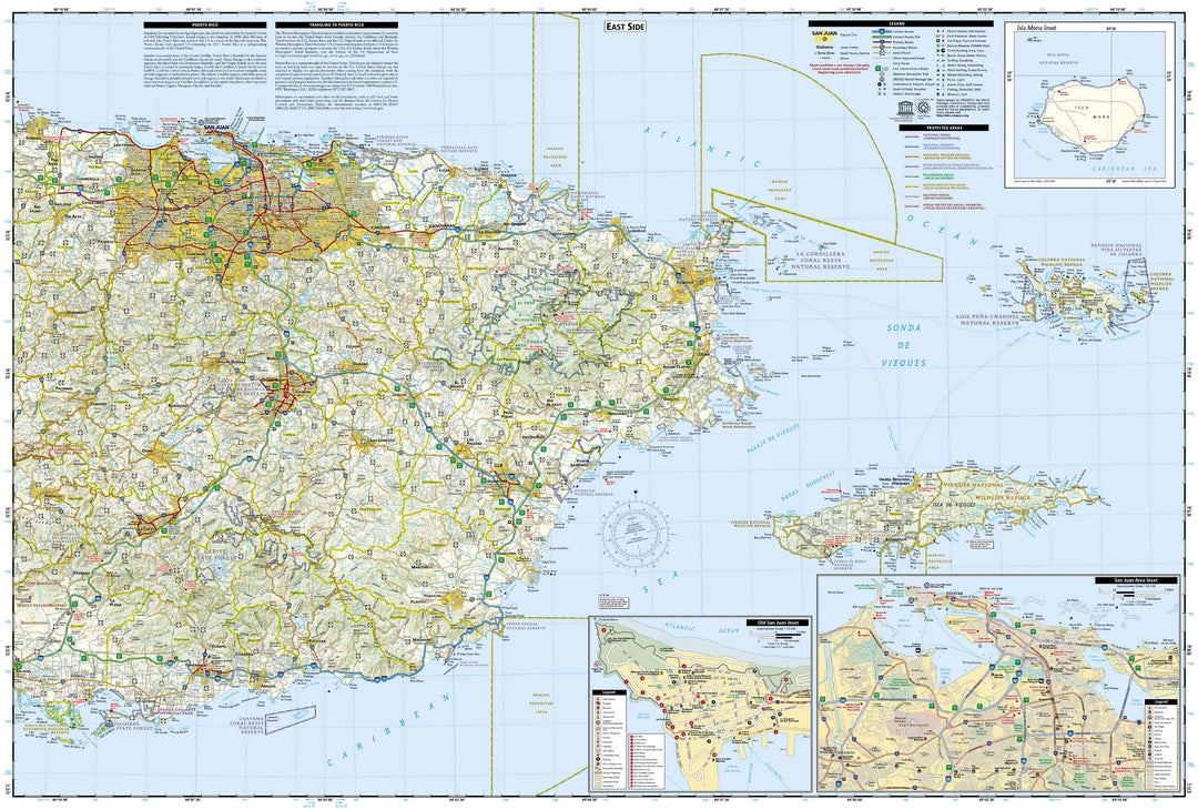 Carte de voyage - Puerto Rico | National Geographic carte pliée National Geographic 