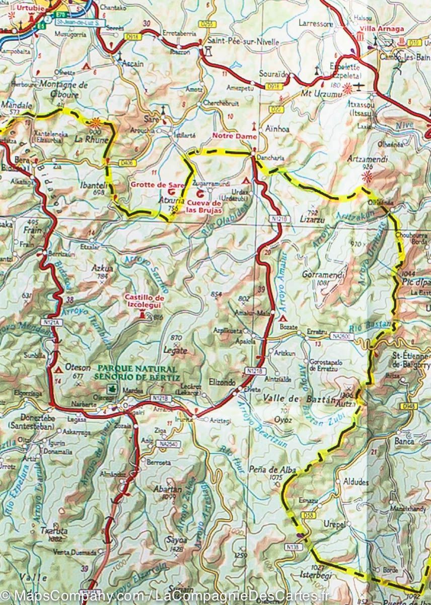 Carte détaillée des Pyrénées &#038; Andorre | National Geographic - La Compagnie des Cartes
