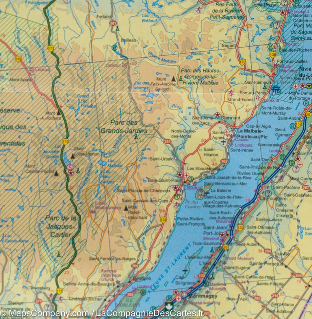 Carte de voyage - Québec | ITM carte pliée ITM 