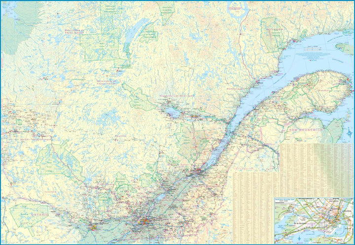 Carte de voyage - Québec | ITM carte pliée ITM 
