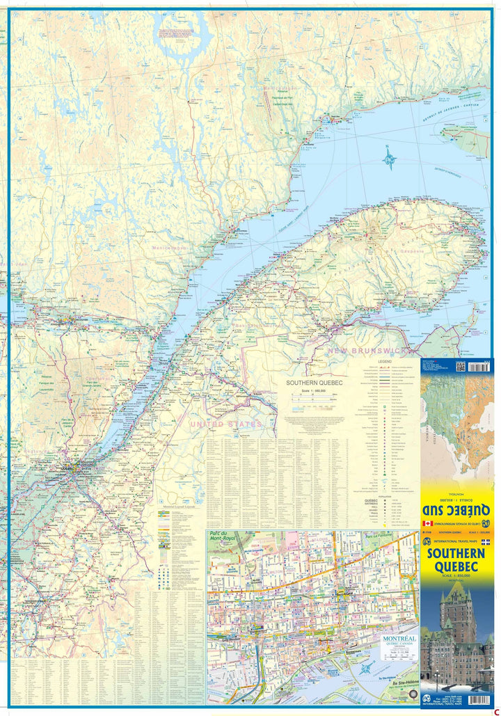 Carte de voyage - Quebec Sud | ITM carte pliée ITM 