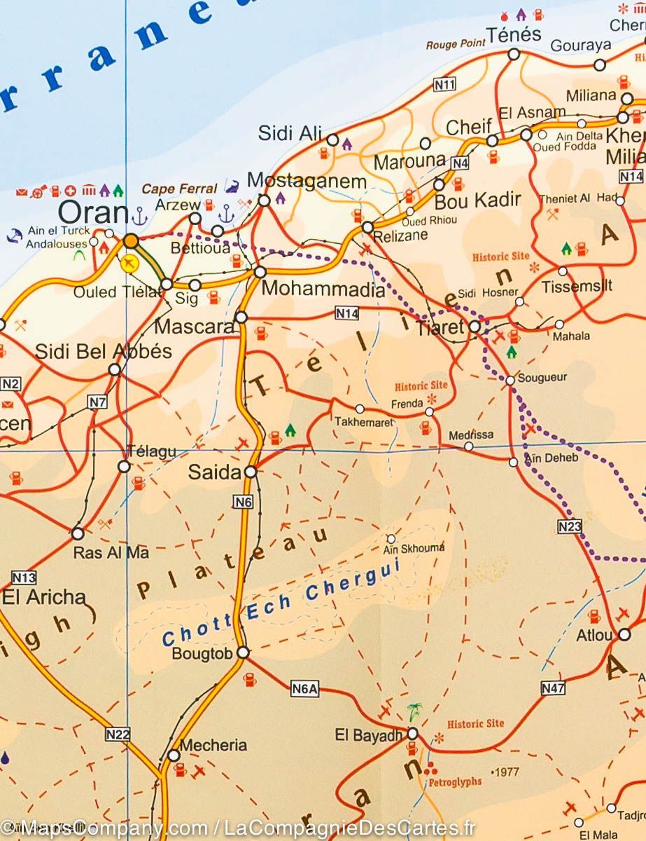 Carte de voyage - Sahara | ITM carte pliée ITM 