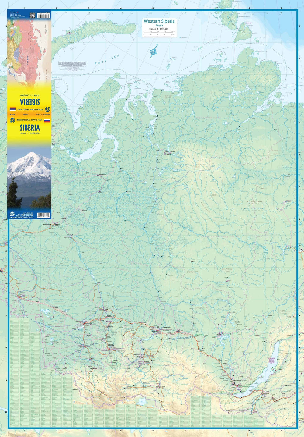 Carte de la Sibérie | ITM - La Compagnie des Cartes