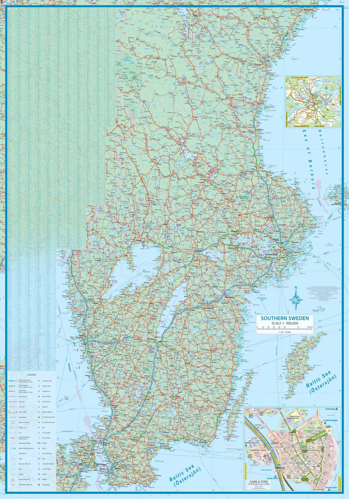 Carte de voyage de la Suède | ITM - La Compagnie des Cartes