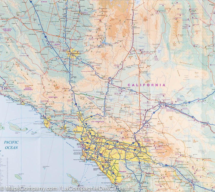 Carte de voyage du sud-ouest des USA | ITM - La Compagnie des Cartes