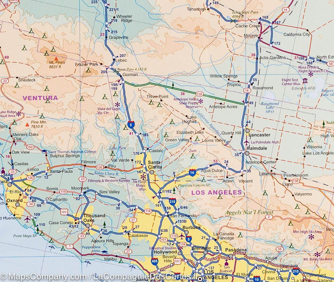 Carte de voyage - USA Sud-ouest | ITM carte pliée ITM 