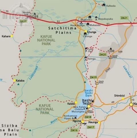 Carte de voyage - Zambia | Infomap carte pliée Infomap 