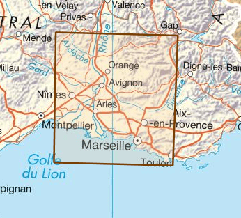 Carte départementale D13-84 - Bouches-du-Rhône & Vaucluse | IGN carte pliée IGN 