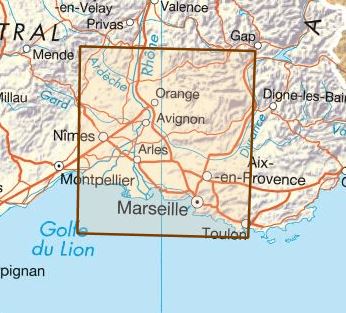 Carte départementale D13-84 - Bouches-du-Rhône & Vaucluse- VERSION MURALE ET PLASTIFIEE | IGN carte murale grand tube IGN 