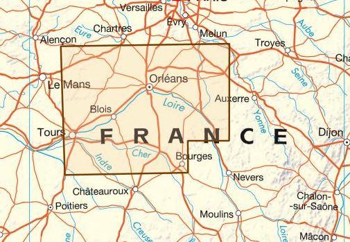 Carte départementale D41-45 - Loir-et-Cher & Loiret | IGN carte pliée IGN 
