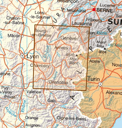 Carte départementale D73-74 - Savoie & Haute-Savoie | IGN carte pliée IGN 
