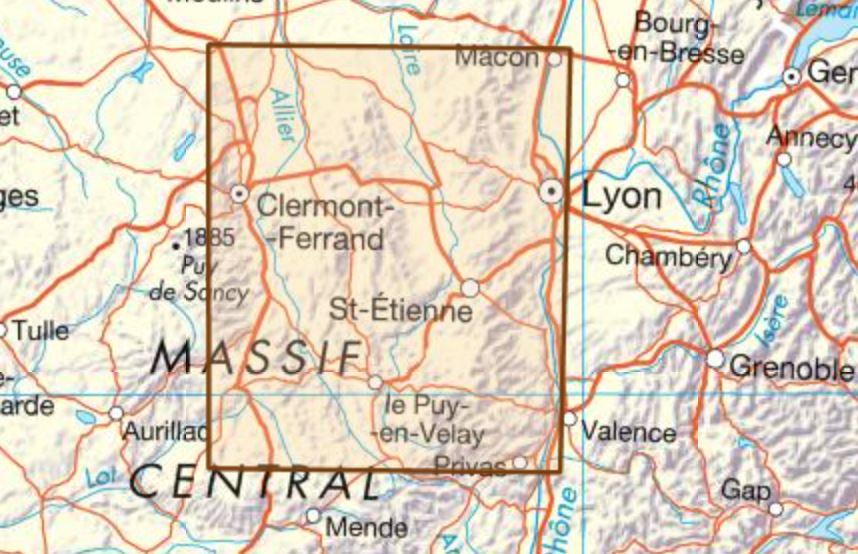 Carte départementale - Loire & Haute-Loire | IGN carte pliée IGN 