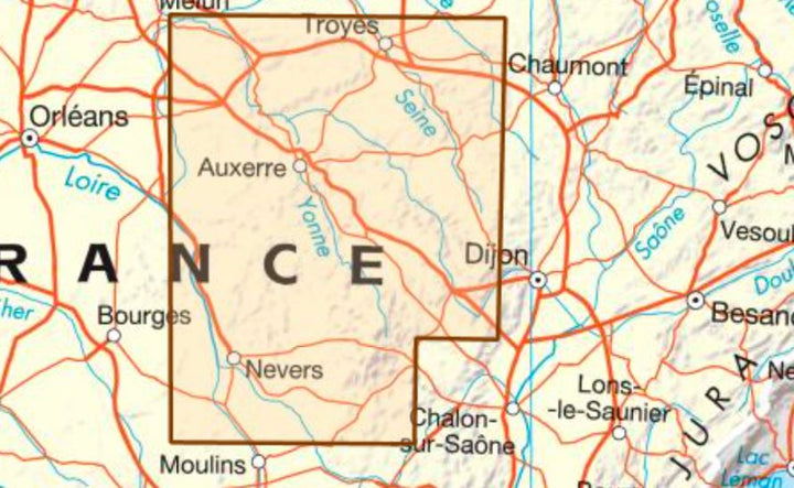 Carte départementale - Nièvre & Yonne | IGN carte pliée IGN 