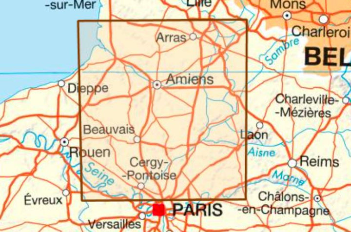 Carte départementale - Oise & Somme | IGN carte pliée IGN 