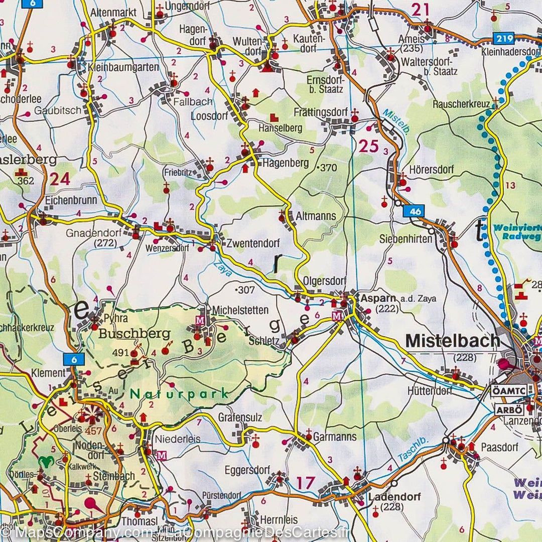 Carte routière - Basse Autriche | Freytag & Berndt carte pliée Freytag & Berndt 