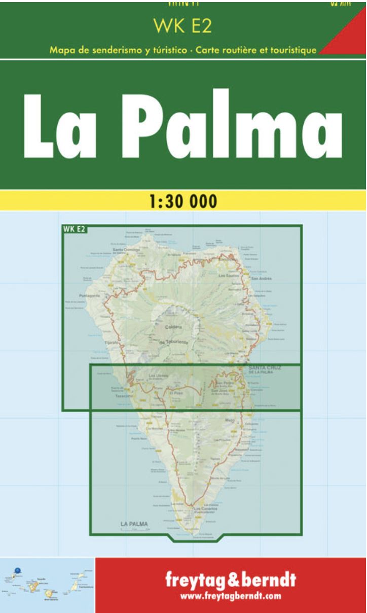 Carte détaillée de La Palma (îles Canaries) | Freytag & Berndt carte pliée Freytag & Berndt 
