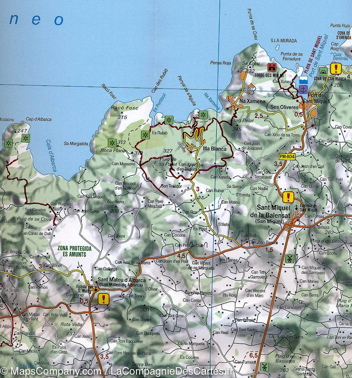 Carte détaillée - Ibiza & Formentera (îles Baléares) | Freytag & Berndt carte pliée Freytag & Berndt 