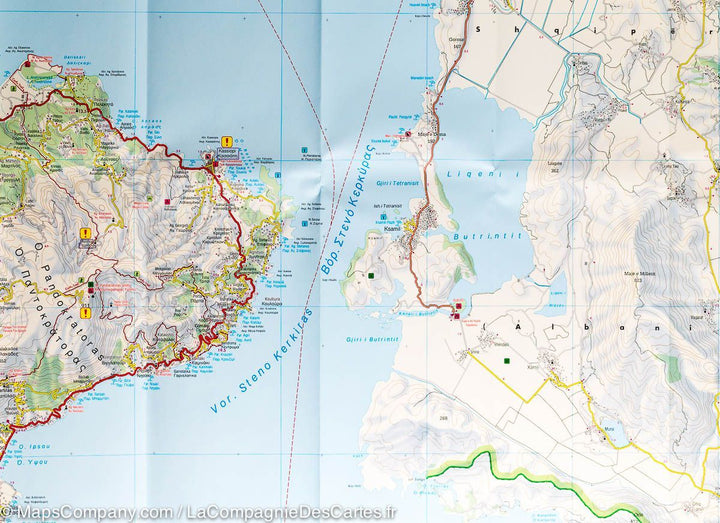 Carte détaillée - Ile de Corfou (Grèce) au 1,50 000 | Freytag & Berndt carte pliée Freytag & Berndt 