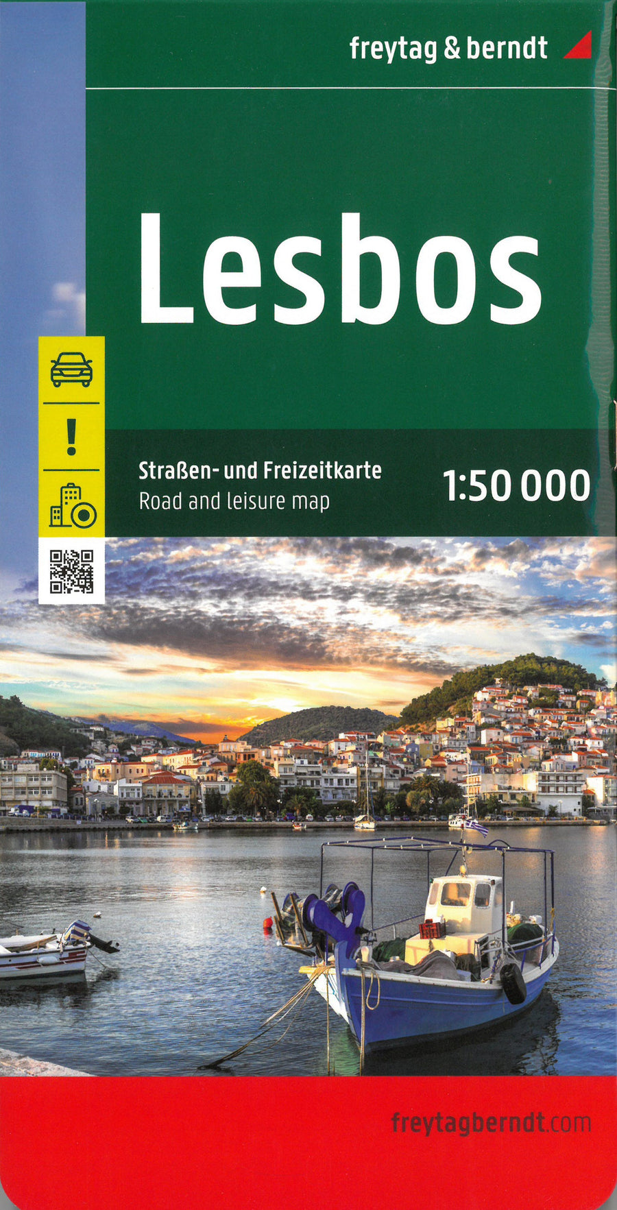 Carte détaillée - Lesbos | Freytag & Berndt carte pliée Freytag & Berndt 