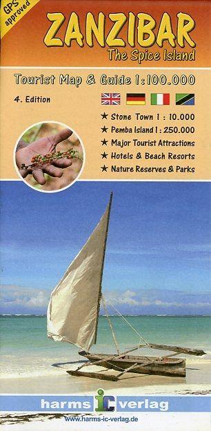 Carte détaillée - Zanzibar | Harms Verlag carte pliée Harms Verlag 