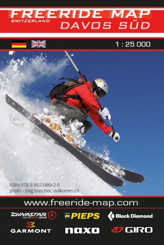 Carte Freeride - Davos Sud | Freeride Map carte pliée Freeride Map 
