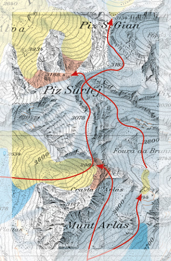 Carte Freeride - Saint Moritz | Freeride Map carte pliée Freeride Map 