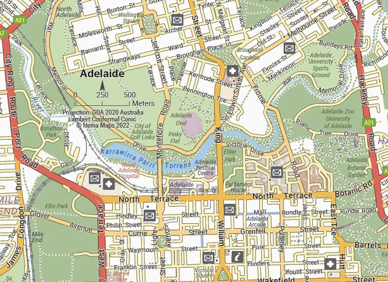 Carte générale de l'Australie (handy) | Hema Maps carte pliée Hema Maps 