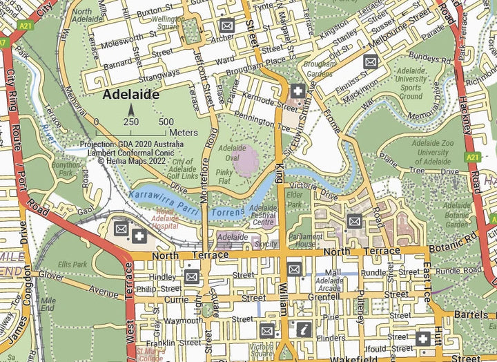 Carte générale de l'Australie (handy) | Hema Maps carte pliée Hema Maps 