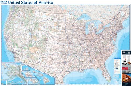 Carte générale - USA | Hema Maps carte pliée Hema Maps 