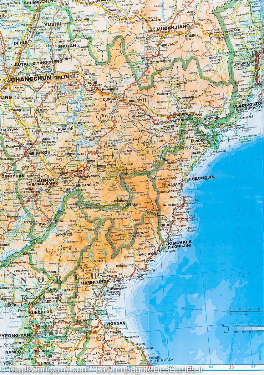 Carte géographique - Chine Nord-est 3 | Gizi Map carte pliée Gizi Map 