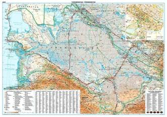 Carte géographique - Turkménistan | Gizi Map carte pliée Gizi Map 