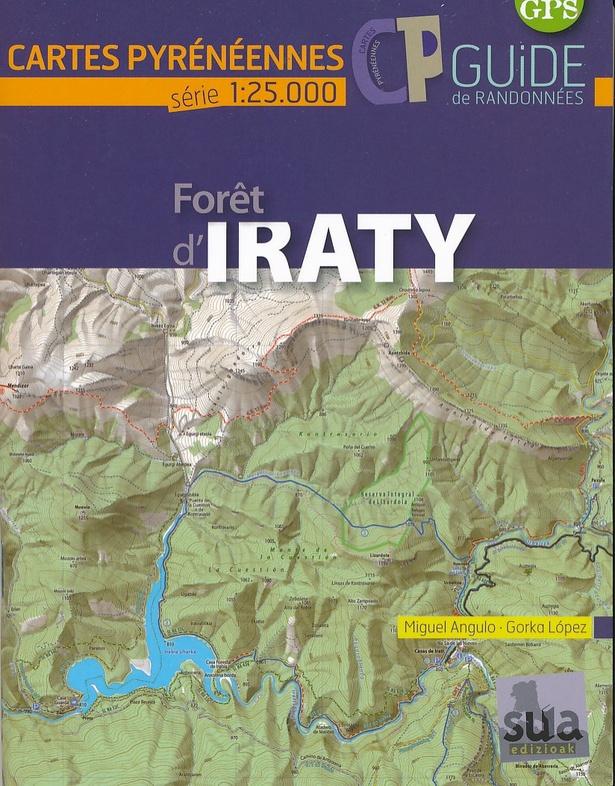 Carte & guide de randonnées - Forêt d'Iraty | SUA Editions carte pliée Sua Editions 