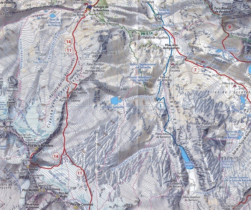 Carte & guide de randonnées - Maladeta & Aneto (Pyrénées aragonaises) | SUA Editions carte pliée Sua Editions 