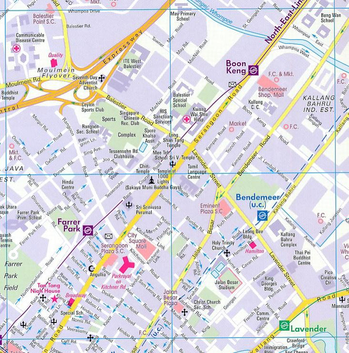 Carte imperméable - Malaisie Ouest & Plan de Singapour | Nelles Map carte pliée Nelles Verlag 