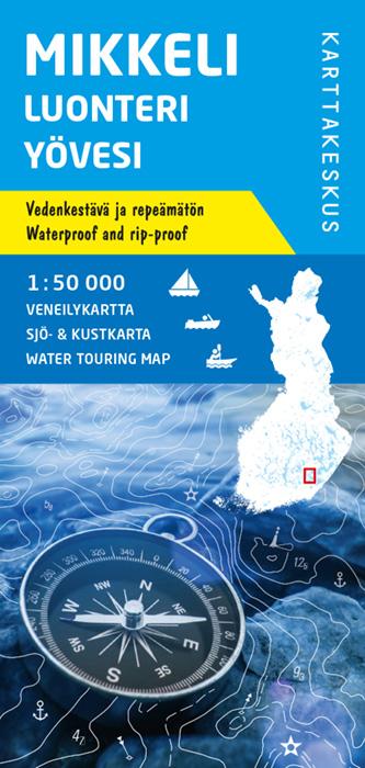 Carte marine n° 13 - Mikkeli Luonteri Yövesi (Finlande) | Karttakeskus carte pliée Karttakeskus 