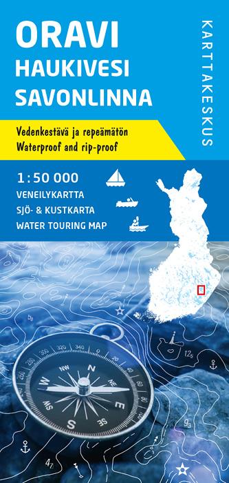 Carte marine n° 15 - Oravi Haukivesi Savonlinna (Finlande) | Karttakeskus carte pliée Karttakeskus 