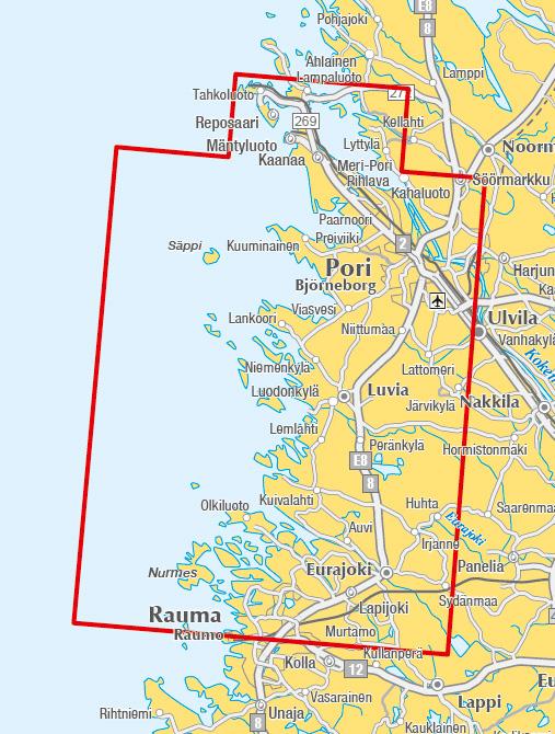 Carte marine n° 17 - Pori Reposaari Rauma (Finlande) | Karttakeskus carte pliée Karttakeskus 