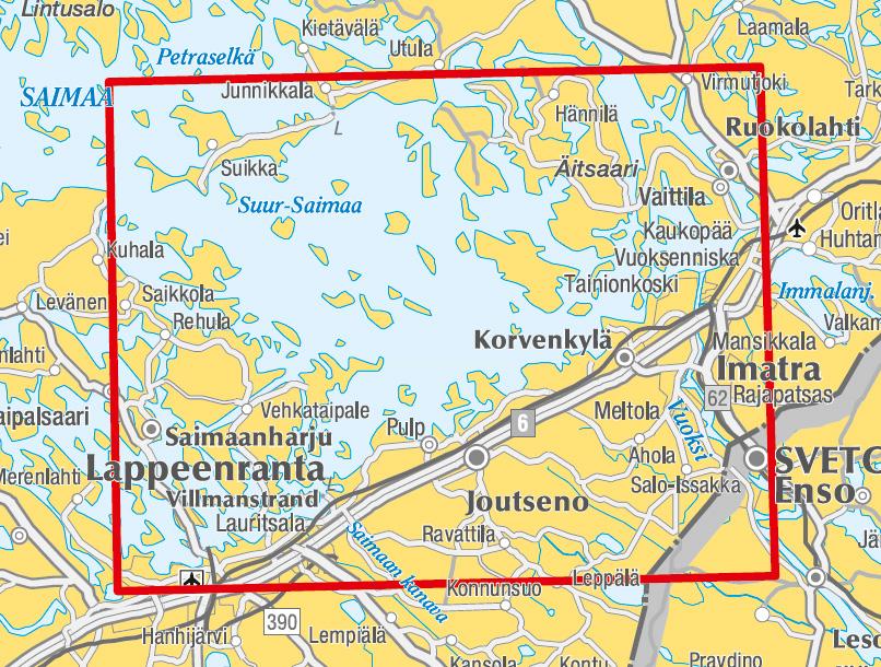 Carte marine n° 22 - Suur-Saimaa LappeenrantaImatra (Finlande) | Karttakeskus carte pliée Karttakeskus 