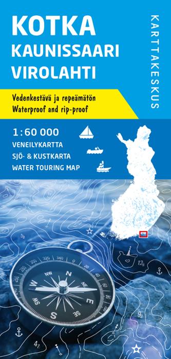 Carte marine n° 8 - Kotka Kaunissaari Virolahti (Finlande) | Karttakeskus carte pliée Karttakeskus 