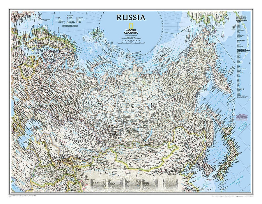 Russia Classic, sleeved by National Geographic Maps