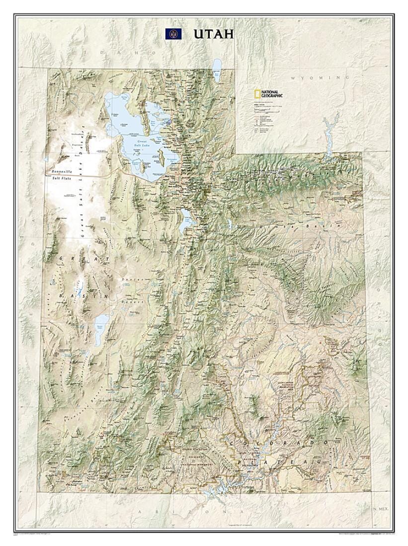 Utah, tubed by National Geographic Maps