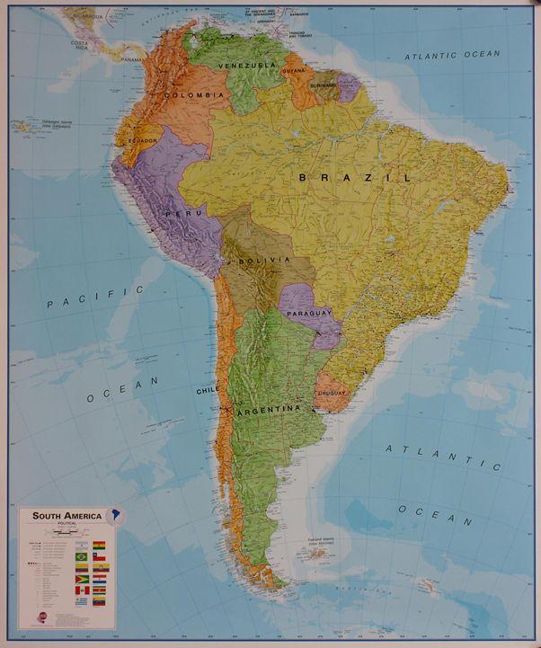 Puzzle géographique (en anglais)- Amérique Latine (50 pièces) pour enf – La  Compagnie des Cartes - Le voyage et la randonnée